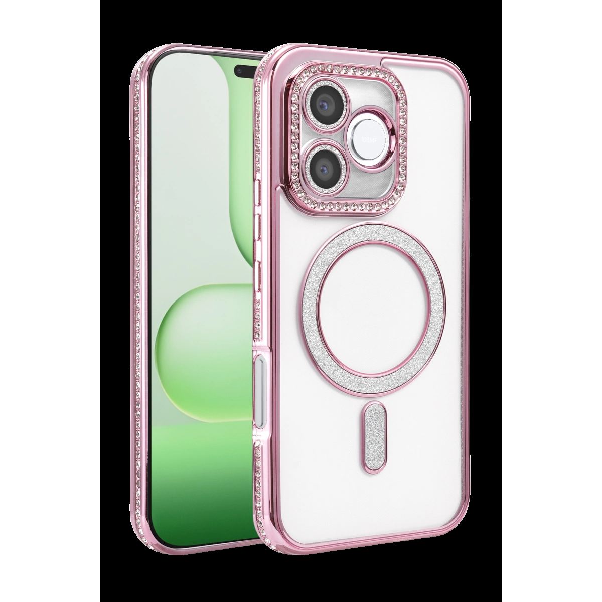 Huawei Honor 600 Lite Joke Simli Magneticsafe Kılıf - Pembe