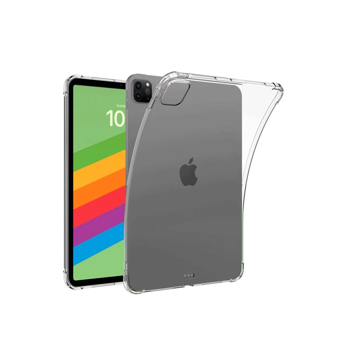 Apple İpad Pro 13 (2024) Kılıf Anti Shock Tablet Silikon - Şeffaf