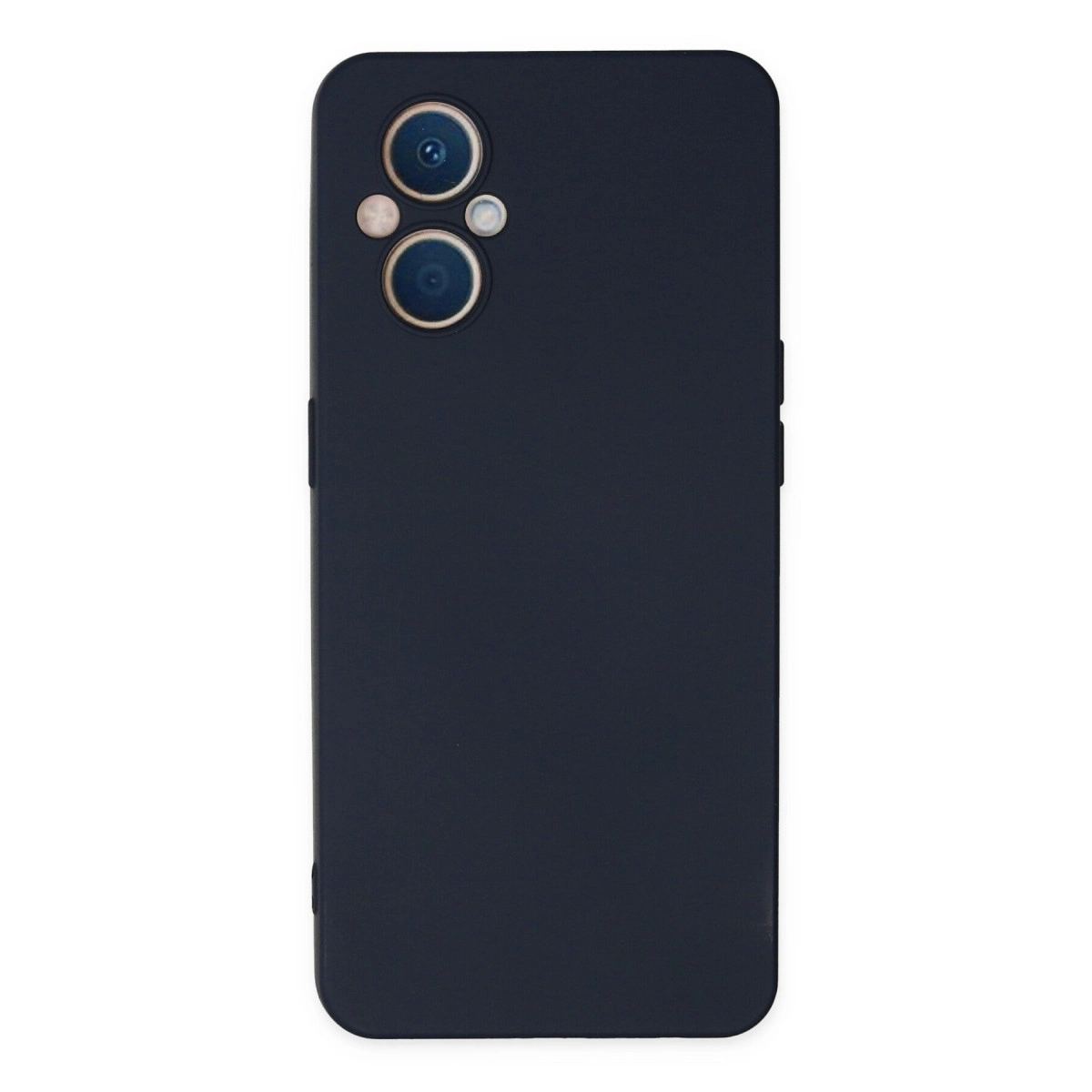 Oppo Reno 7 Lite Kılıf Nano İçi Kadife Silikon - Lacivert