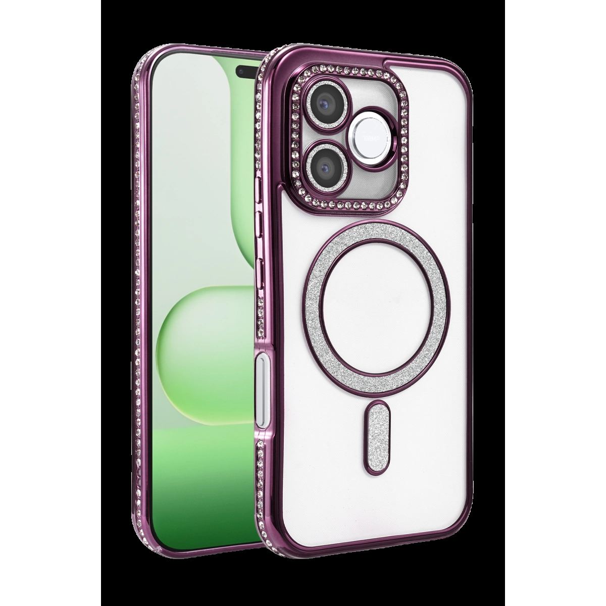 Huawei Honor 600 Lite Joke Simli Magneticsafe Kılıf - Derin Mor