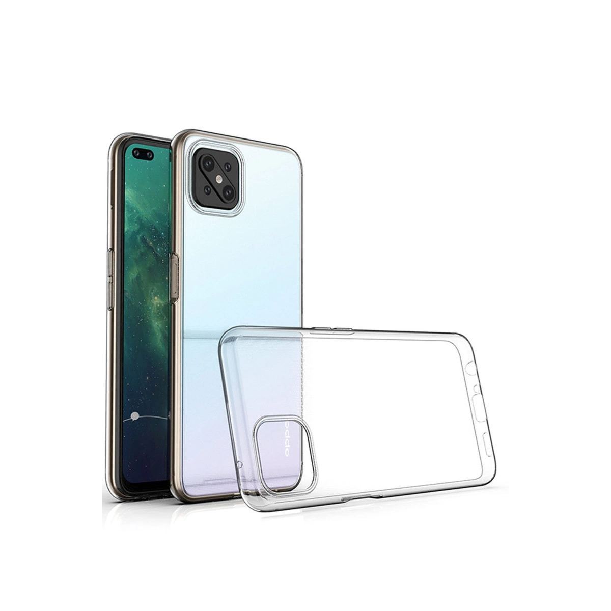 Oppo Reno 4 Lite Kılıf Lüx Şeffaf Silikon - Şeffaf
