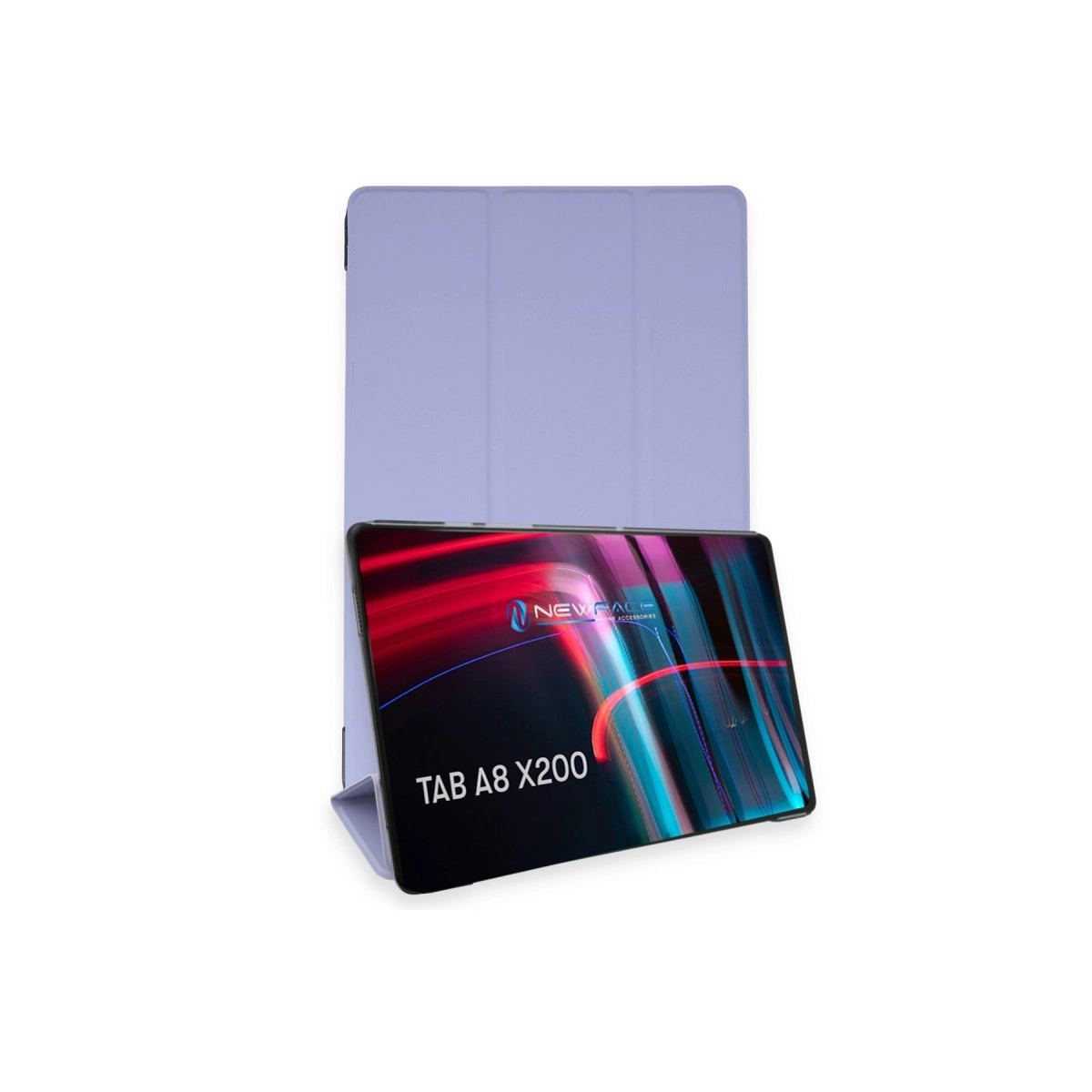 Samsung Galaxy X200 Tab A8 10.5 Kılıf Tablet Smart Kılıf - Lila