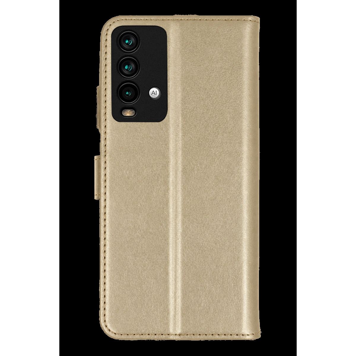 Xiaomi Redmi 9t Trend S Plus Kapaklı Kılıf - Gold