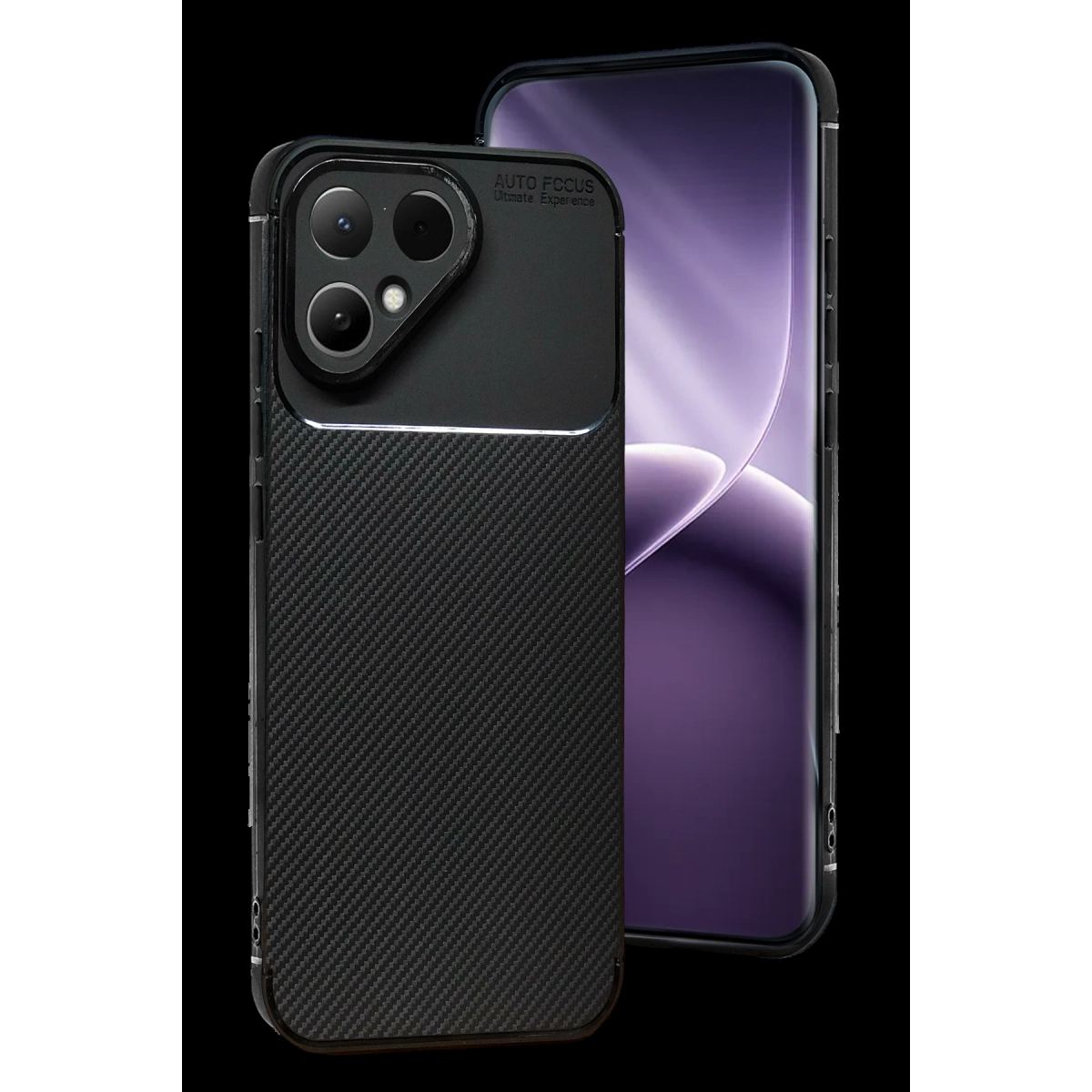 Tecno Pova Curve 2 5g Auto Focus Karbon Kapak - Siyah