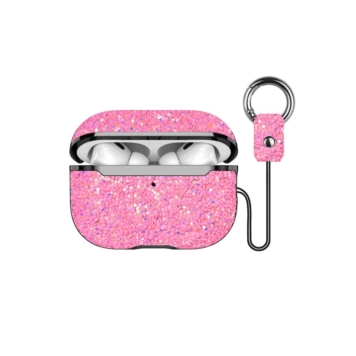 Onegif Apple Airpods 3 (3.nesil) Bright Simli Airpods Kapak - Pembe