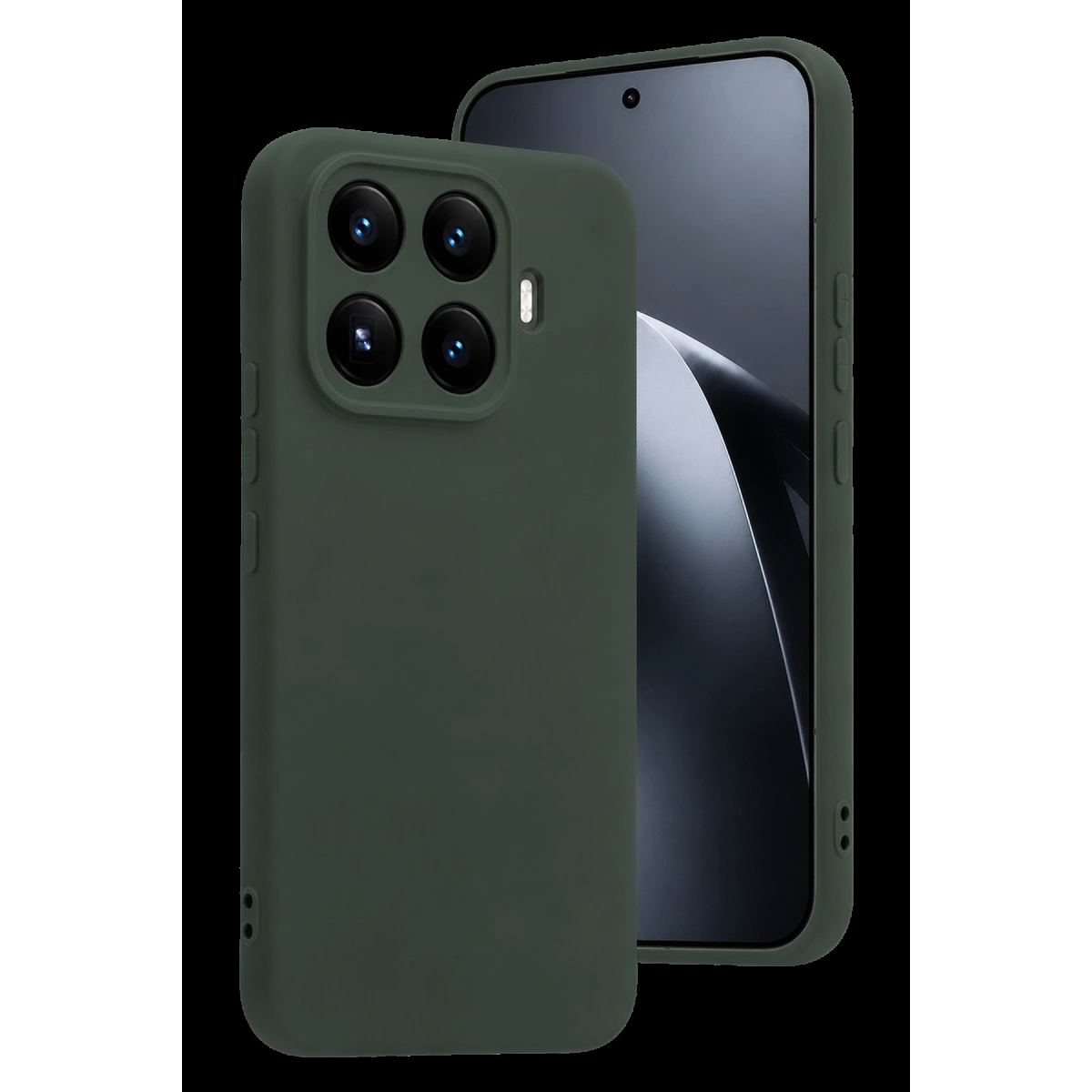 Xiaomi Mi 17t Pro Nano İçi Kadife Silikon - Koyu Yeşil