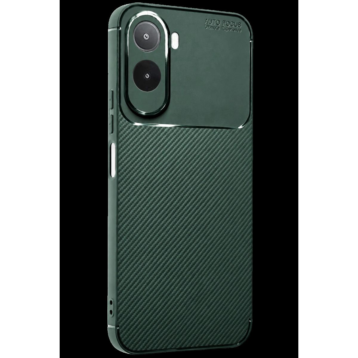 Xiaomi Redmi A7 Pro Auto Focus Karbon Kapak - Yeşil