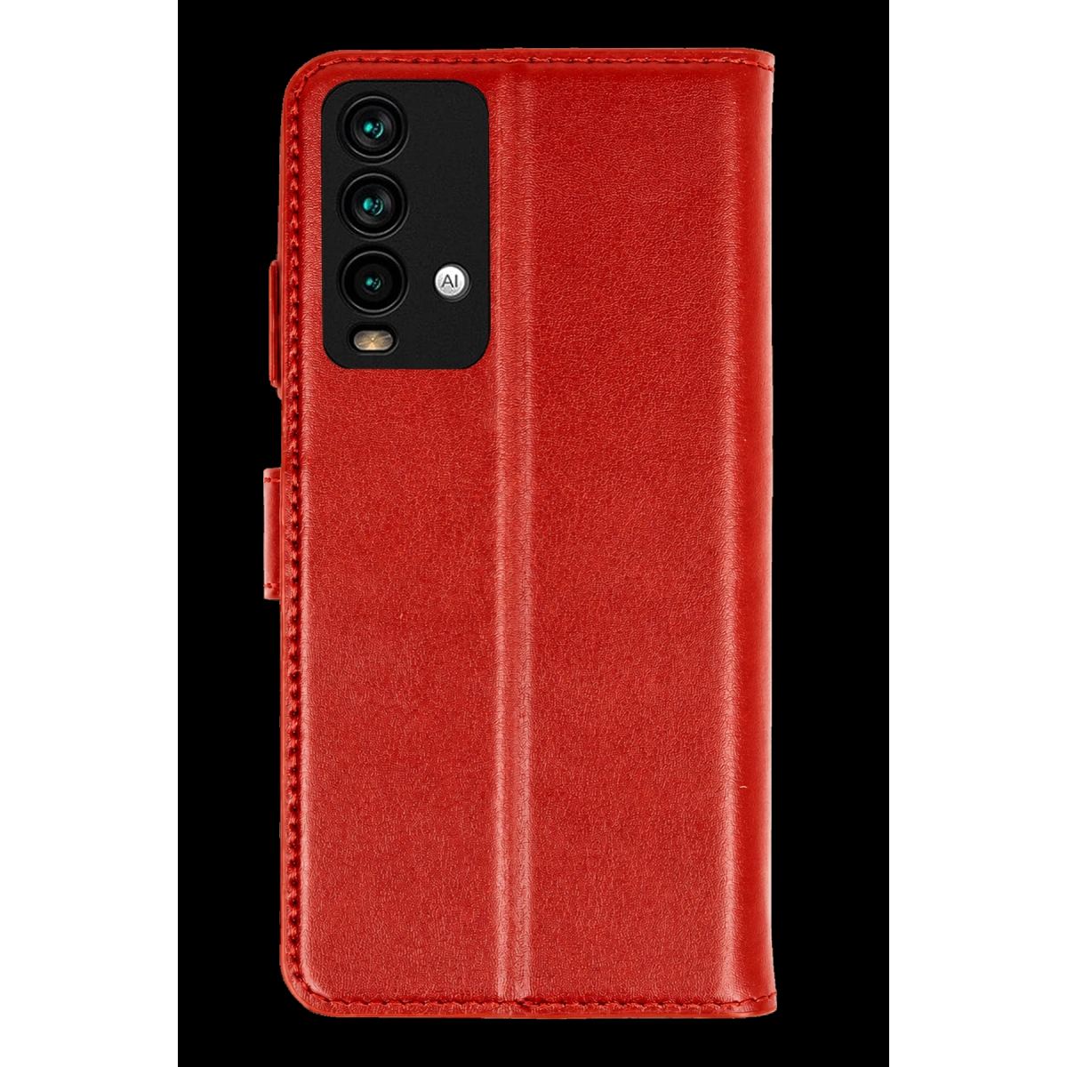 Xiaomi Redmi 9t Trend S Plus Kapaklı Kılıf - Kırmızı