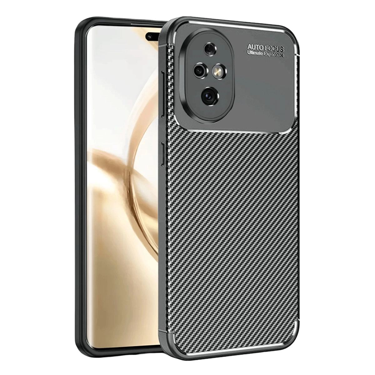 Honor 200 Kılıf Auto Focus Karbon Kapak - Siyah
