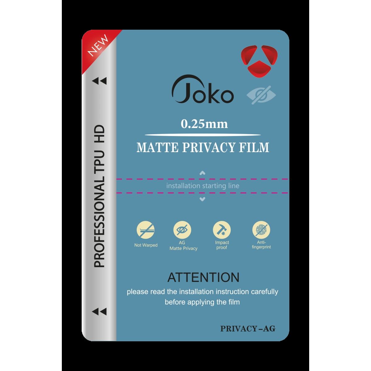 Joko Tpu 0.25mm Hd Makine Mat Hayalet Ekran Koruyucu