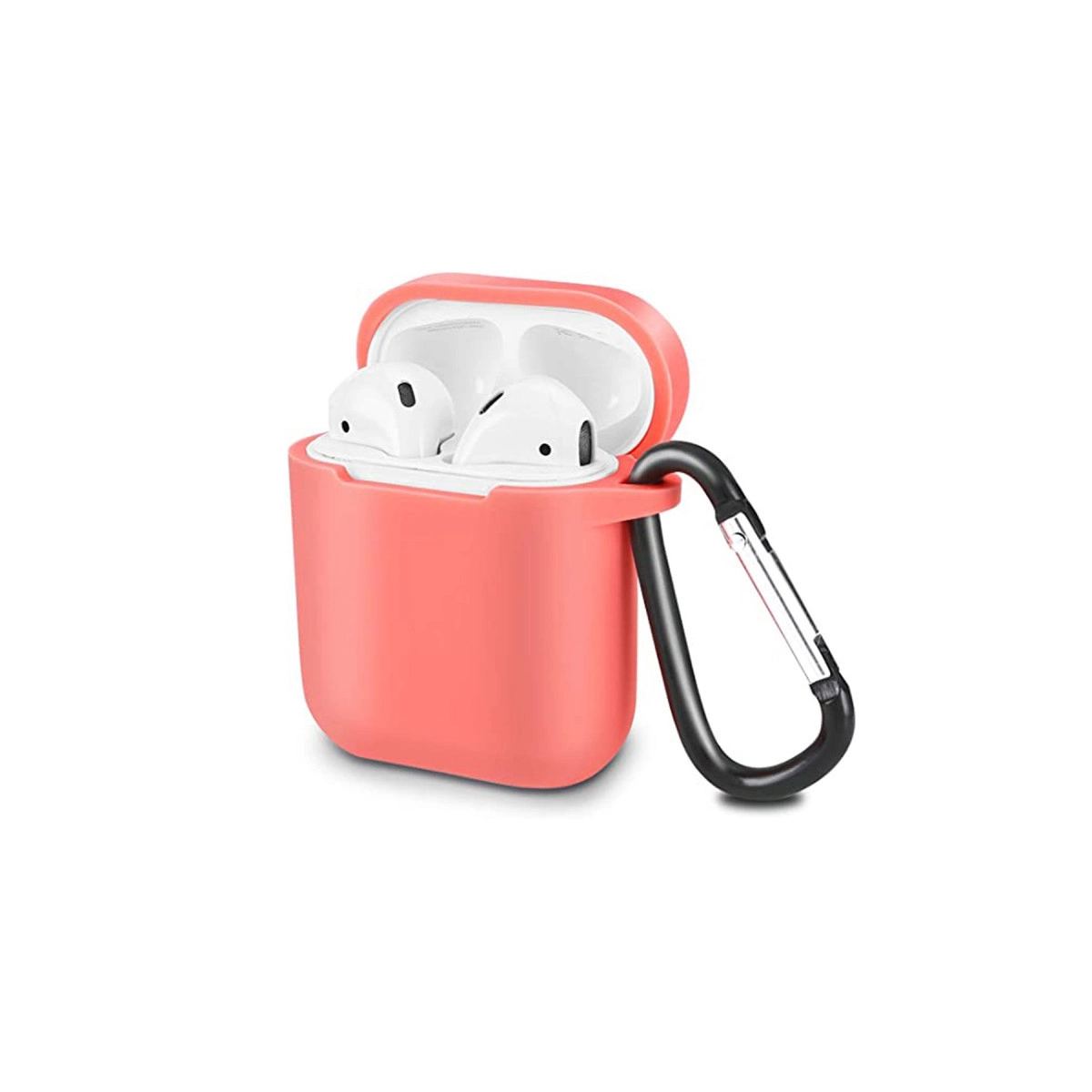 Apple Airpods 2 (2.nesil) Sert Silikon Kılıf - Fuşya