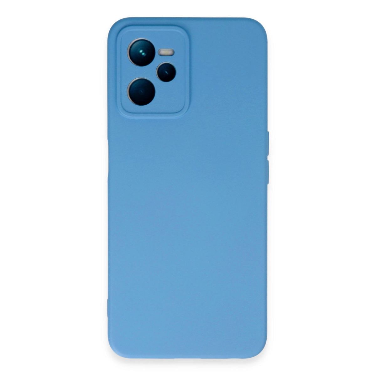 Realme C35 Kılıf Nano İçi Kadife Silikon - Mavi