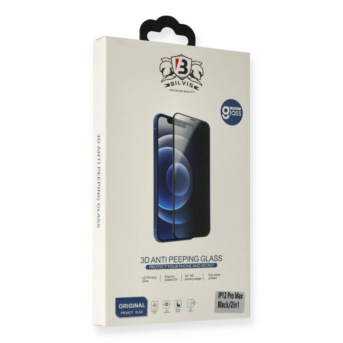 Apple İphone 15 Pro Max Bilvis Hayalet Cam Ekran Koruyucu