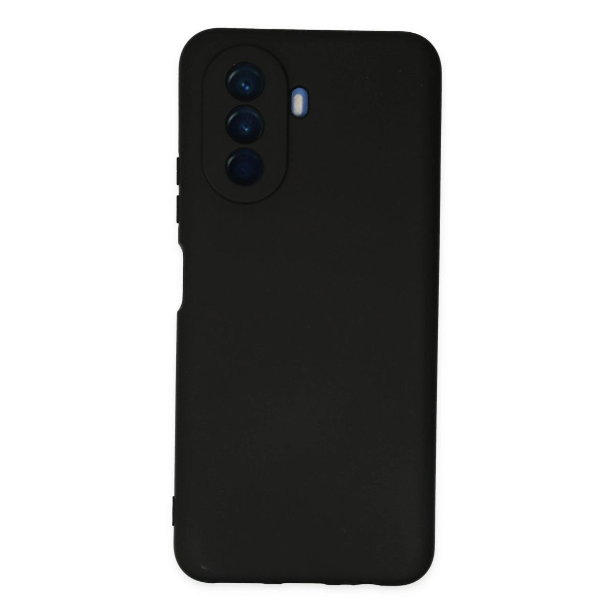 Huawei Nova Y70 Kılıf Nano İçi Kadife Silikon - Siyah