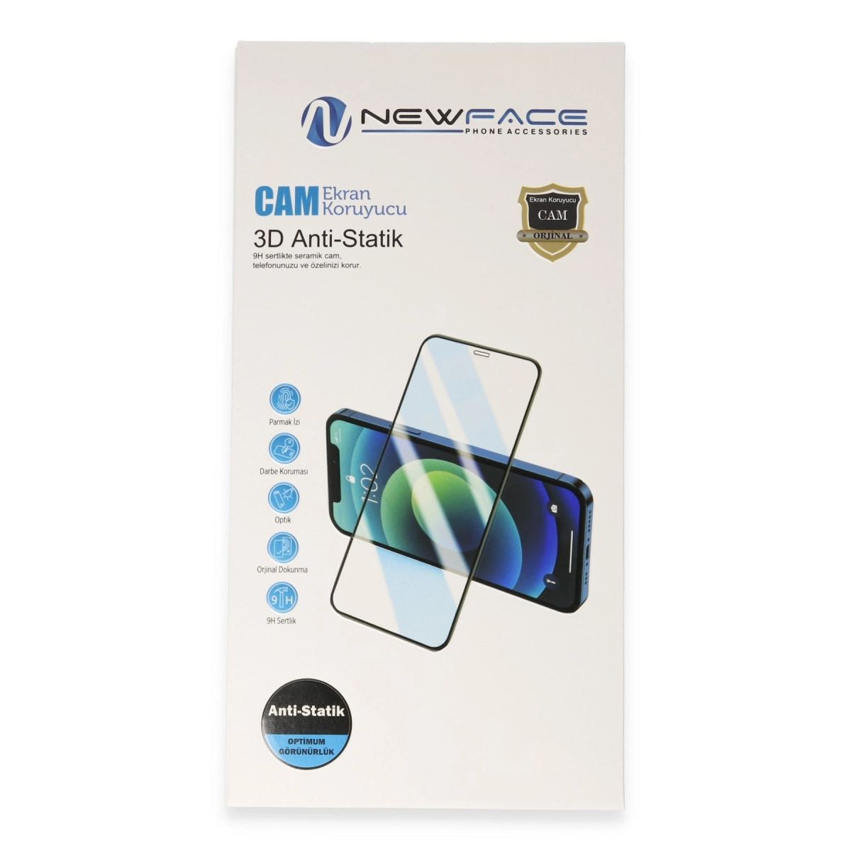 Samsung Galaxy S26 3d Antistatik Cam Ekran Koruyucu - Siyah