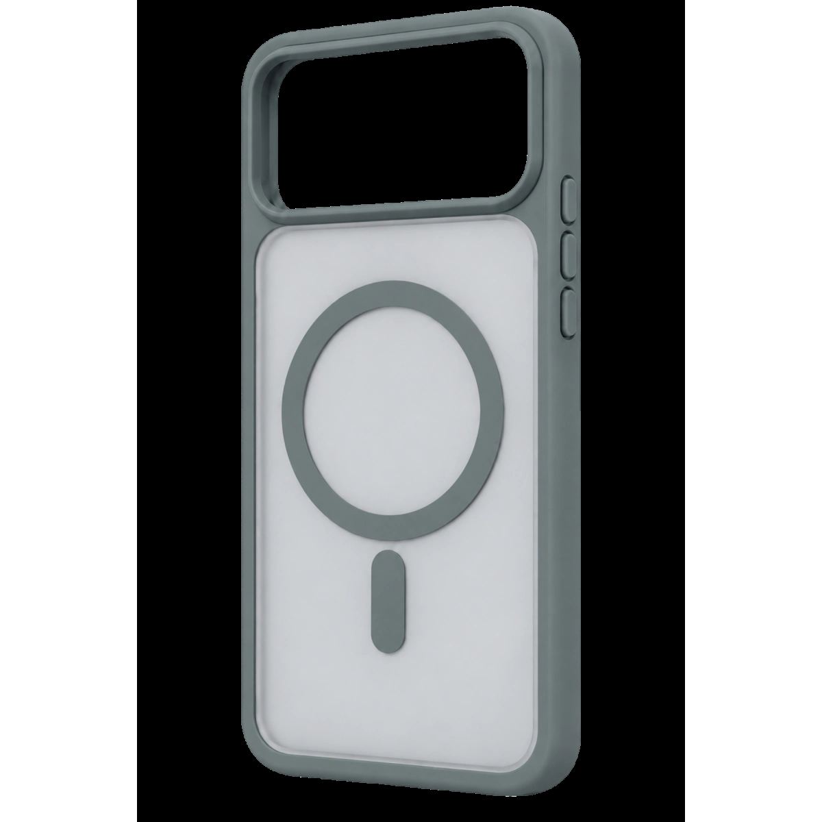 Newface Apple İphone 18 Pro Max Loji Magsafe Kapak - Gri
