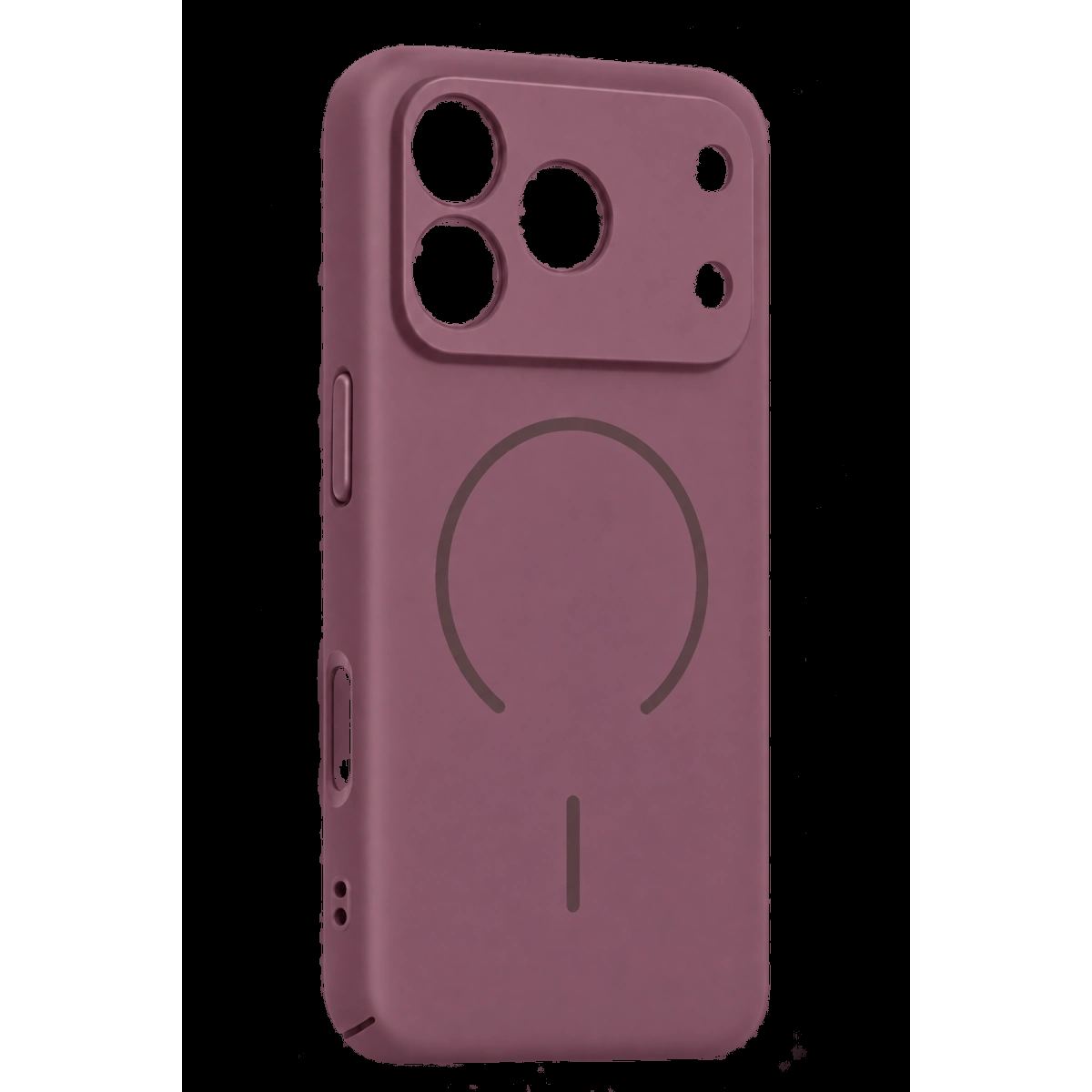 Newface Apple İphone 18 Pro Max Mika Pc Magsafe Kapak - Bordo
