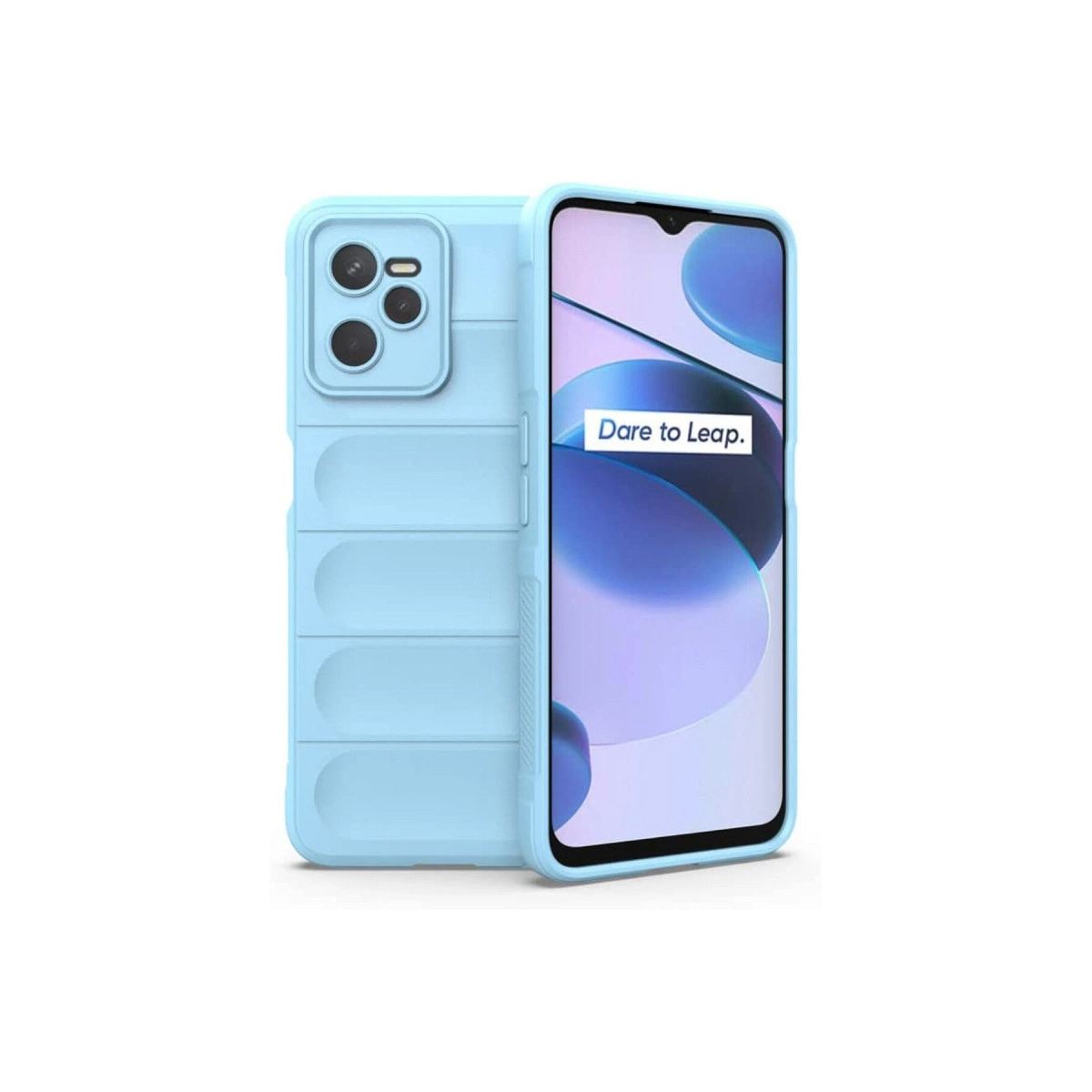 Realme C35 Kılıf Optimum Silikon - Sky Blue