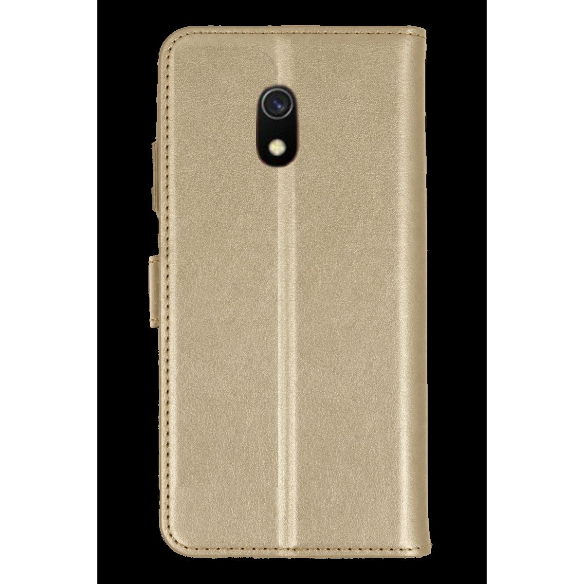 Xiaomi Redmi A8 Trend S Plus Kapaklı Kılıf - Gold