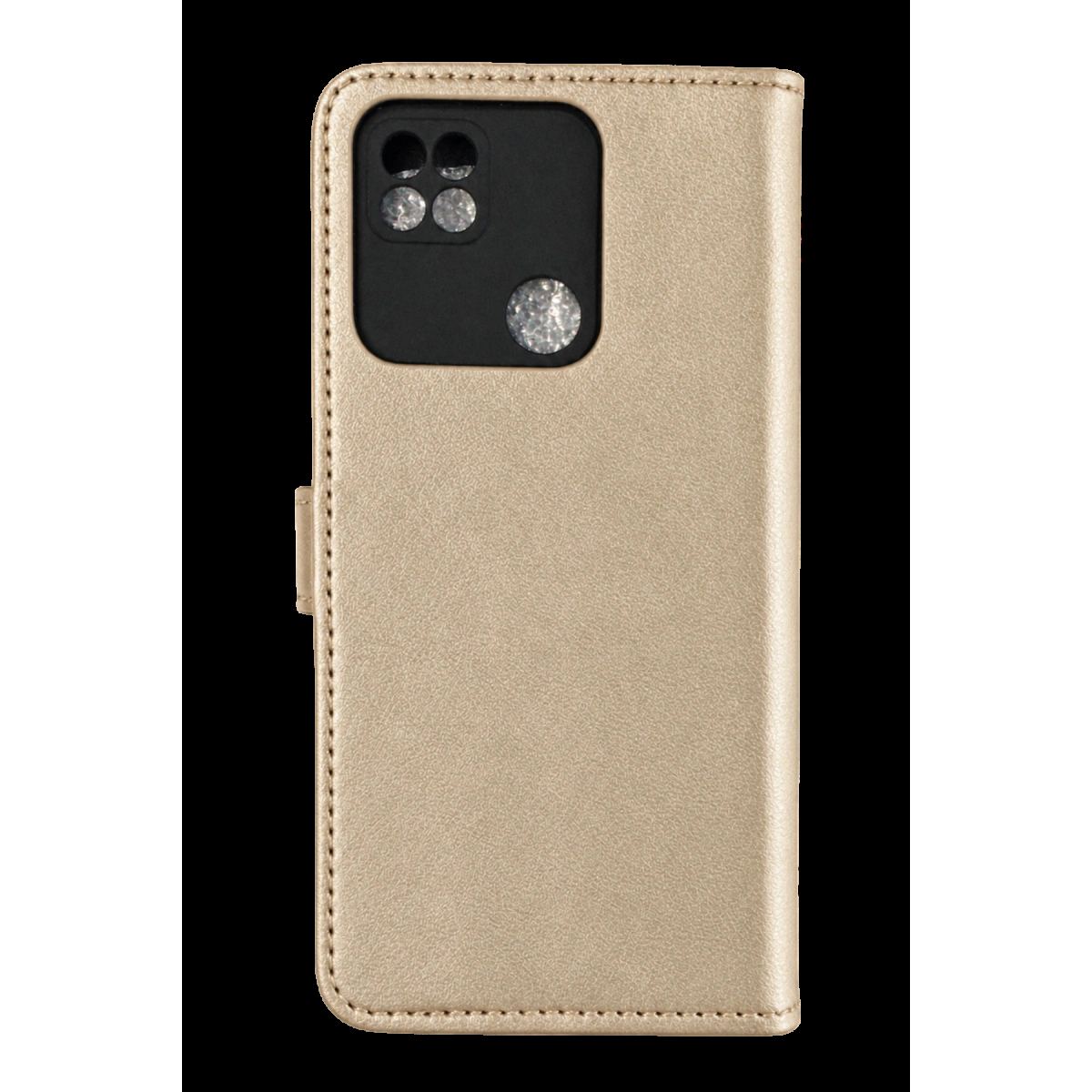 Xiaomi Poco C40 Trend S Plus Kapaklı Telefon Kılıf - Gold