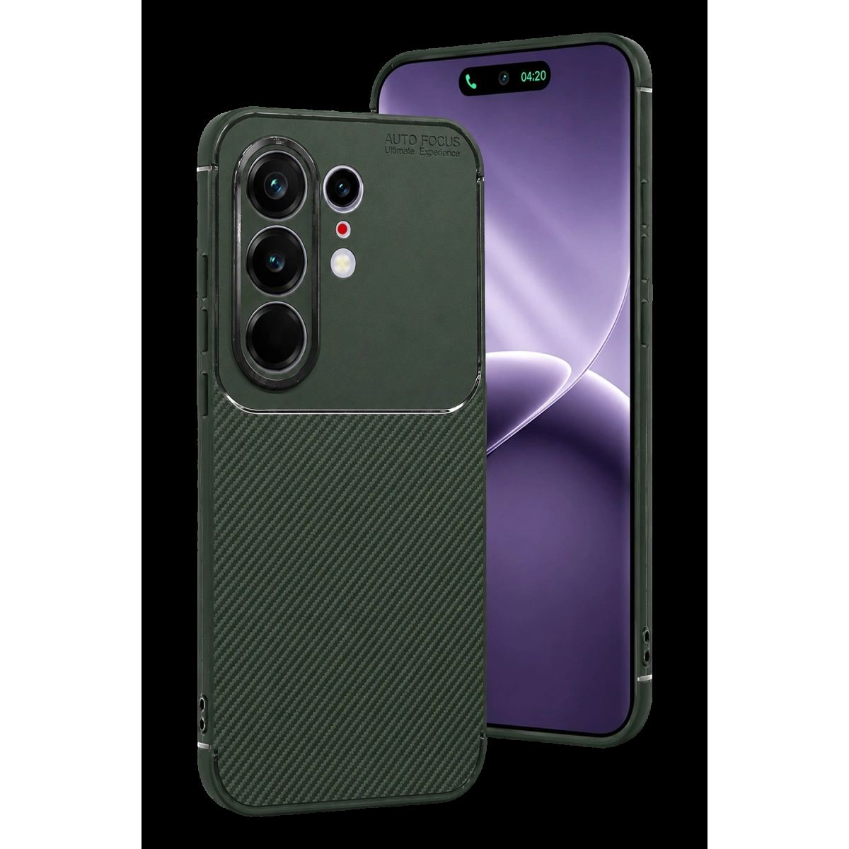 Tecno Camon 50 Pro 5g Auto Focus Karbon Kapak - Koyu Yeşil